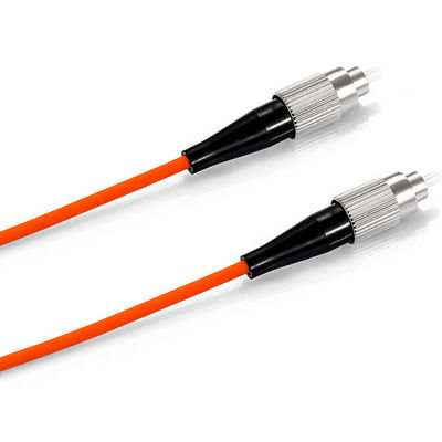 FC đến FC OM1 62.5 / 125um 3.0mm Simplex Orange Multimode Fiber Optic Patchcord