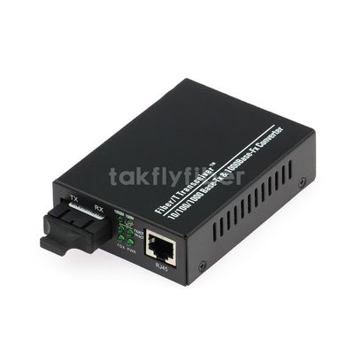 Bộ chuyển đổi phương tiện truyền thông cáp quang Ethernet 1000Mbps MM 2KM SC Duplex